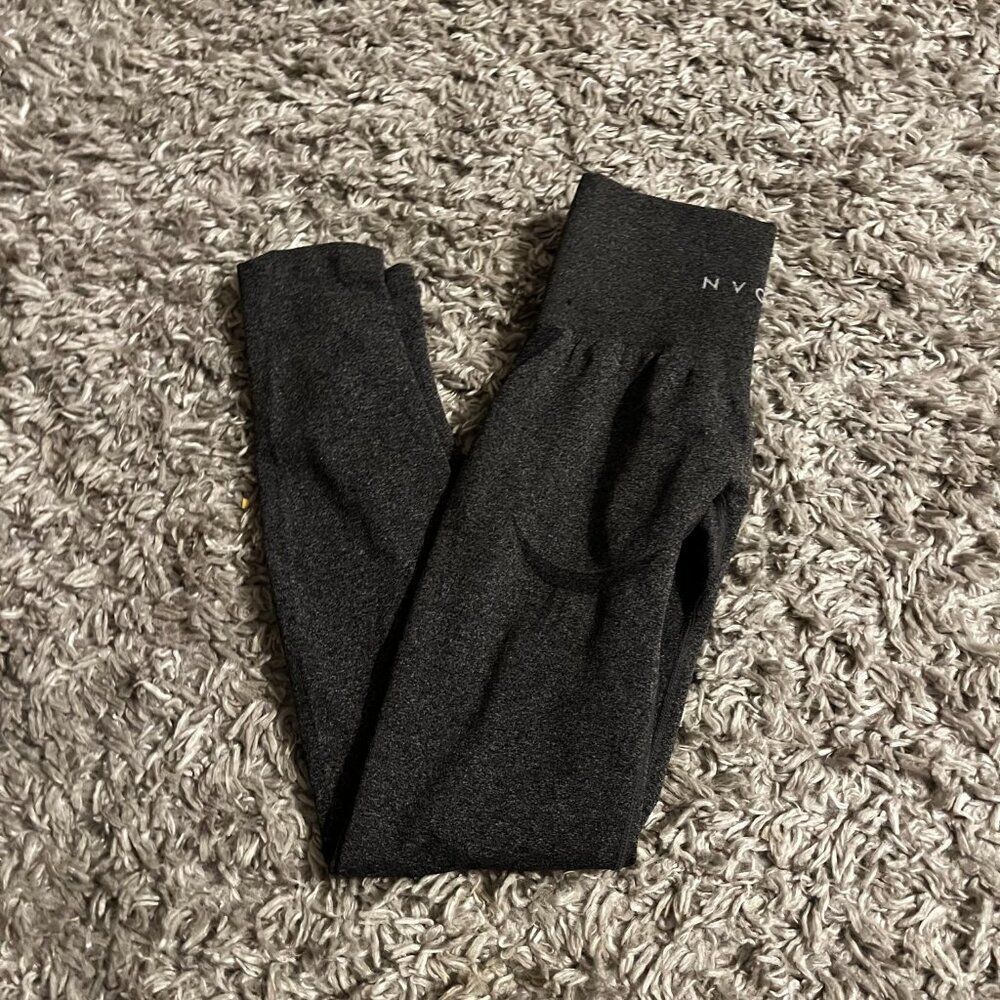 NVGTN dark grey seamless contour leggings size XS